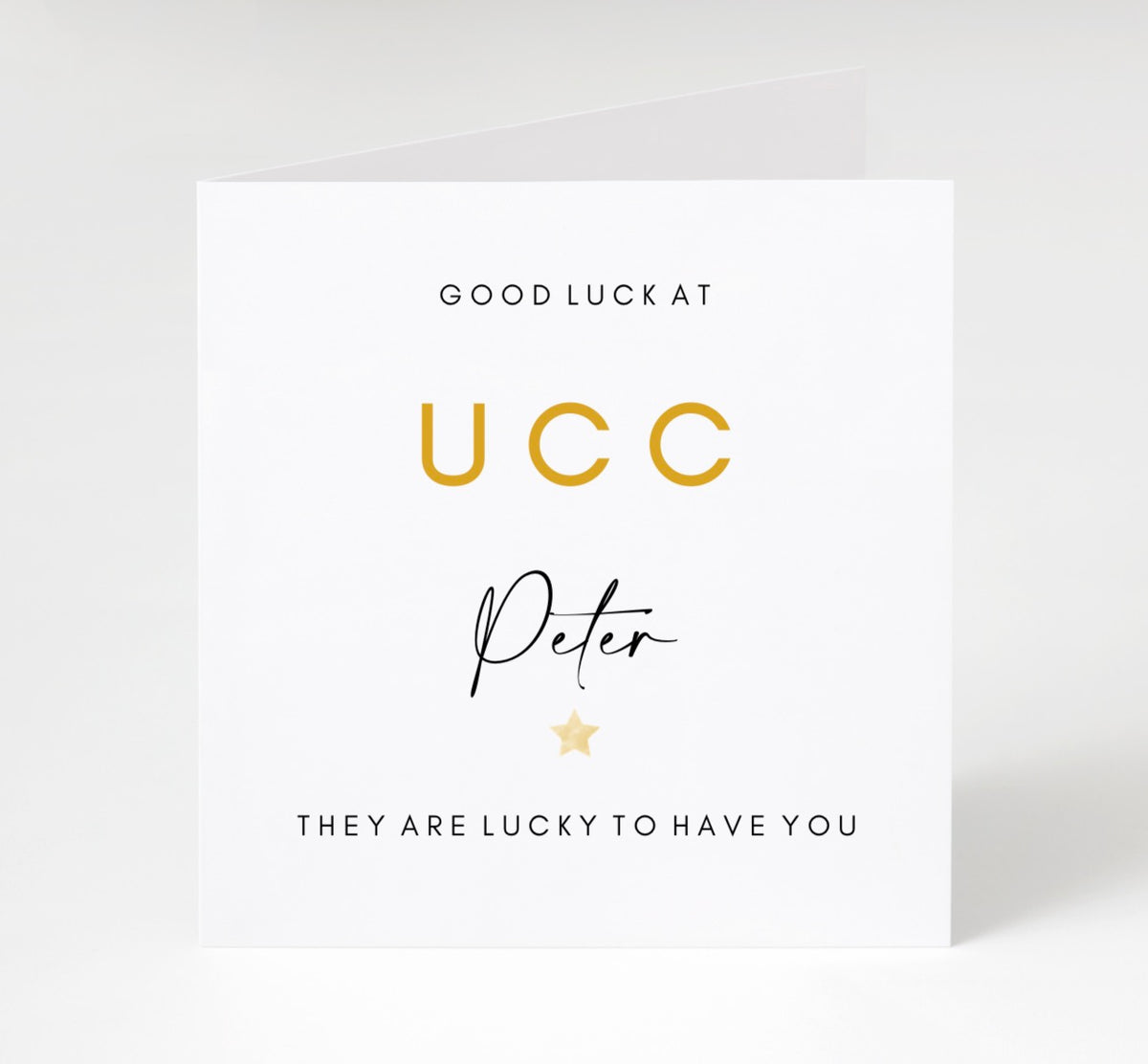 Personalised Good Luck in College Cards