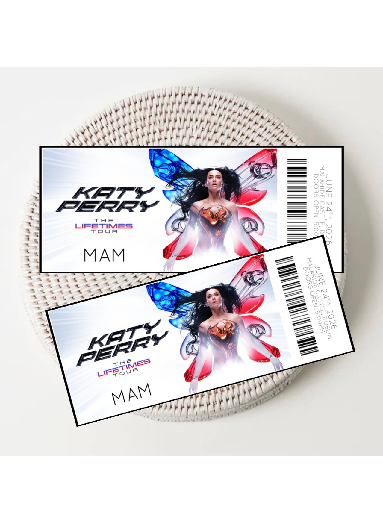 Personalised Katy Perry Tickets