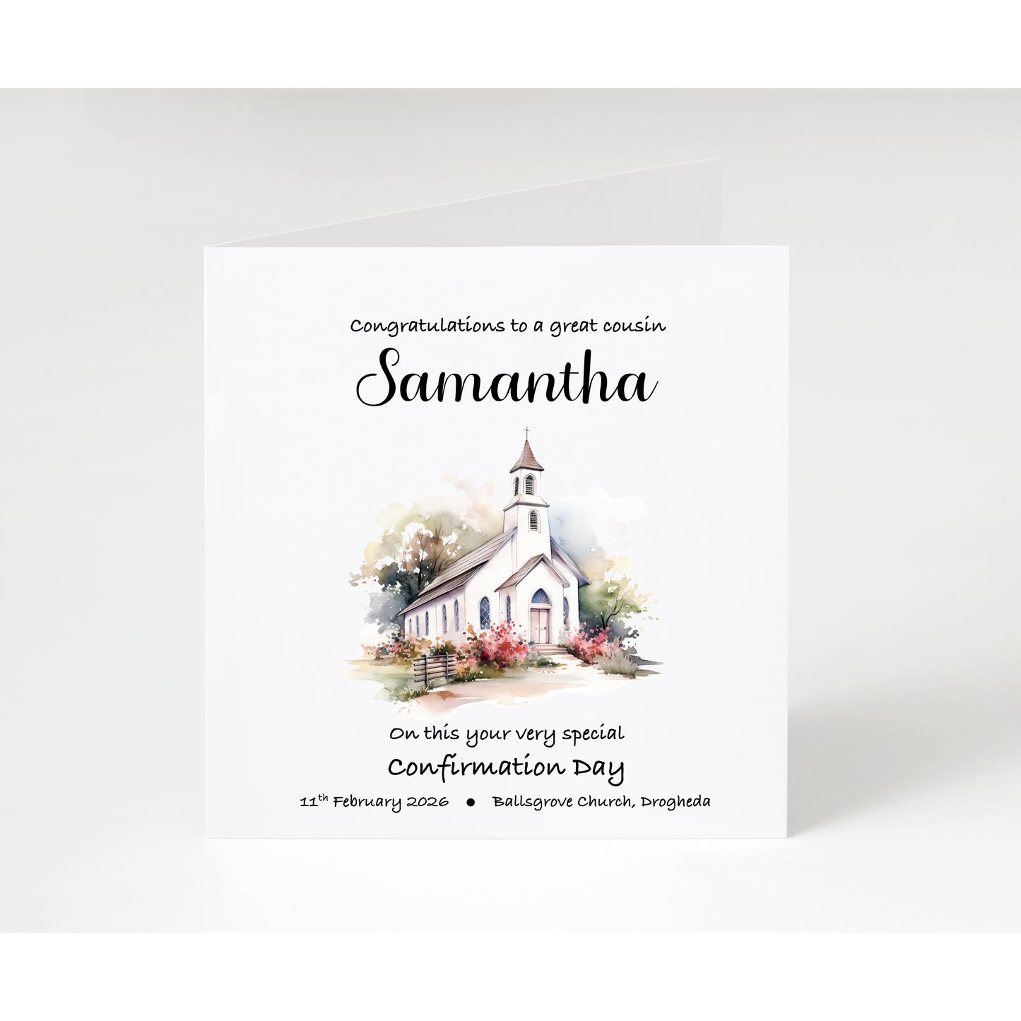 Personalised Confirmation Cards