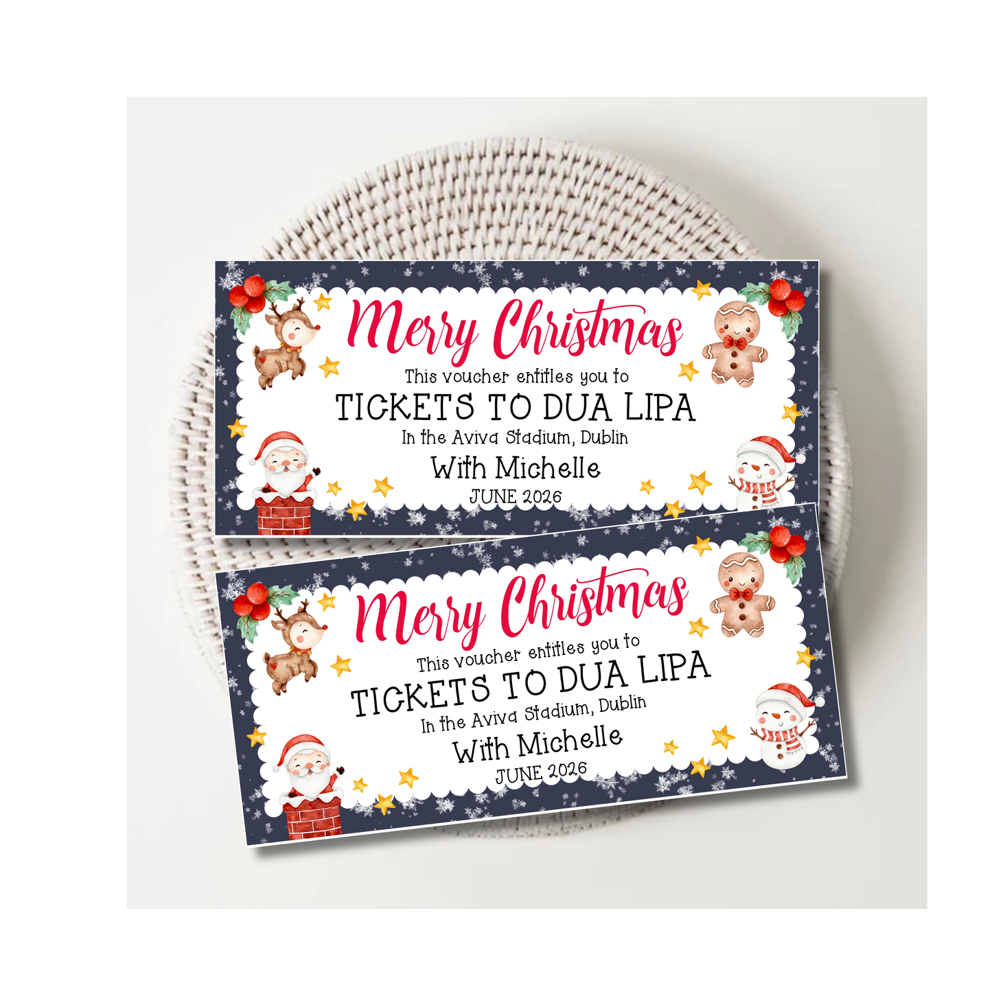 Personalised Christmas Themed Vouchers
