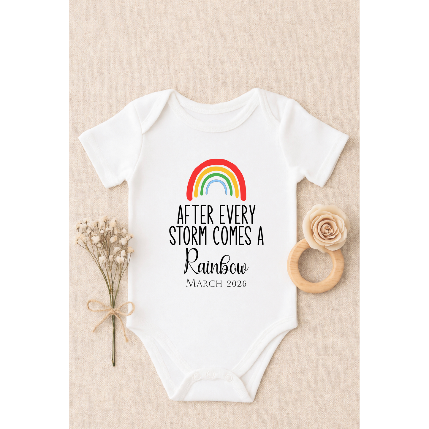 Personalised Birth Announcement Baby Vest