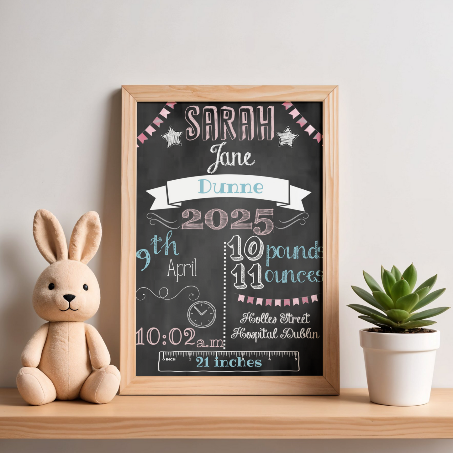 Personalised New Baby Prints
