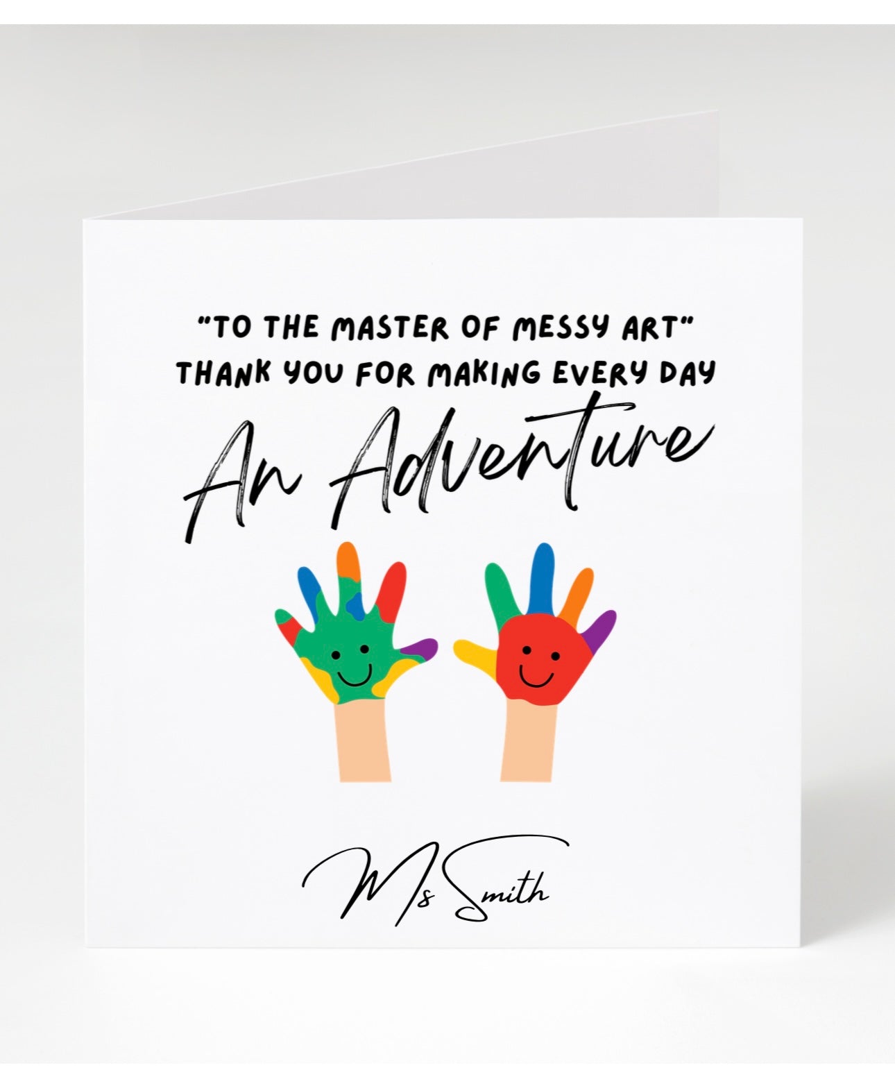 Personalised Teacher Cards
