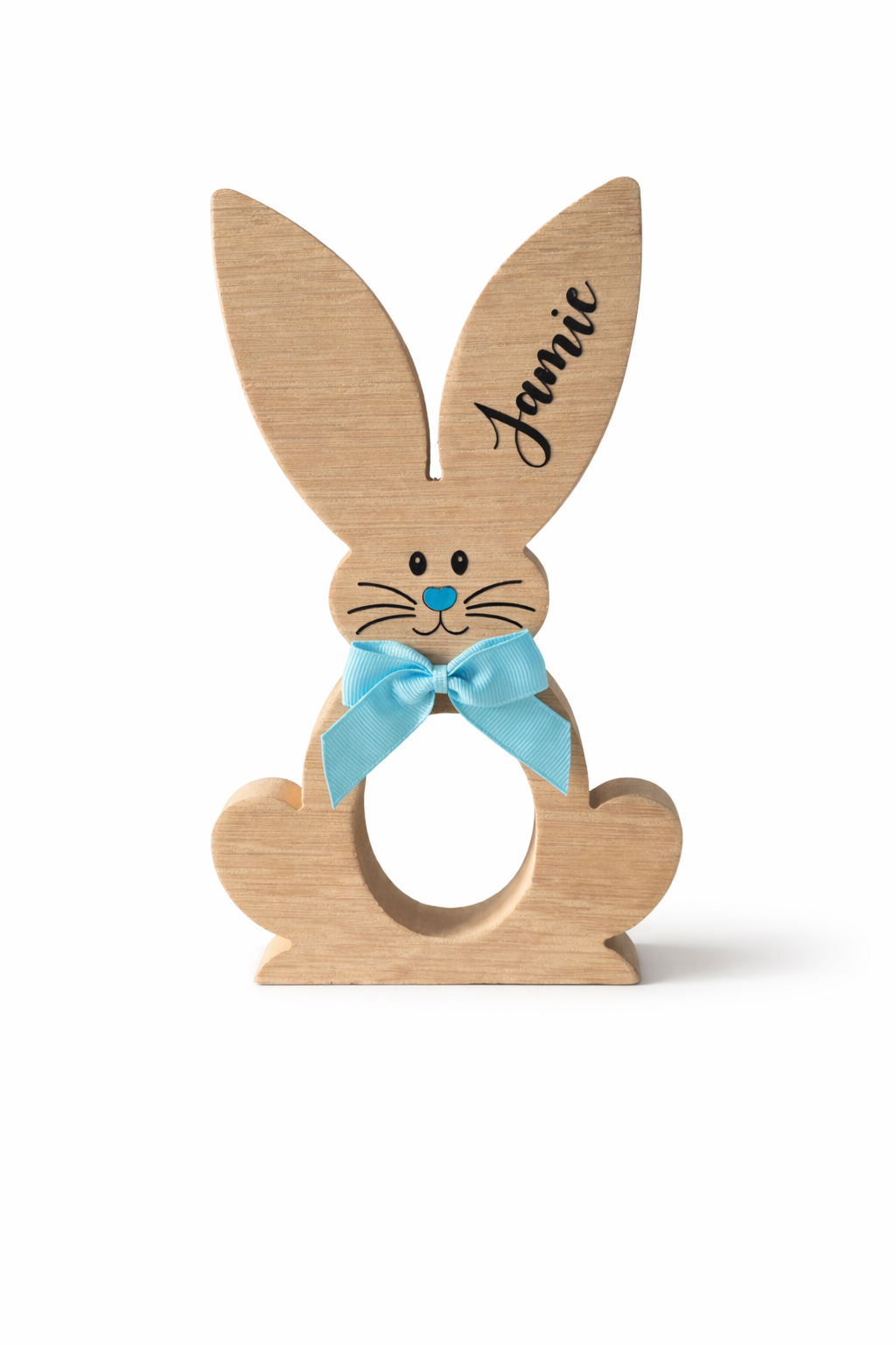 Personalised Oak Veneer Kinder Bunnies