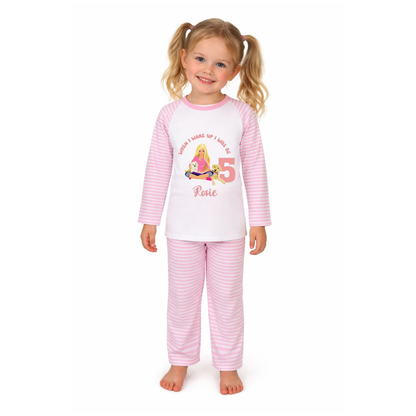 Personalised Barbie Pyjamas
