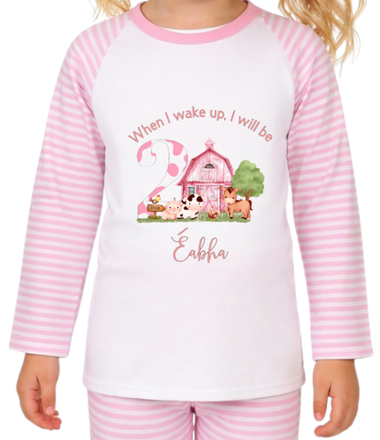Personalised Farm Girl Pyjamas