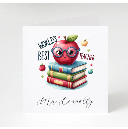 Personalised Teacher Cards