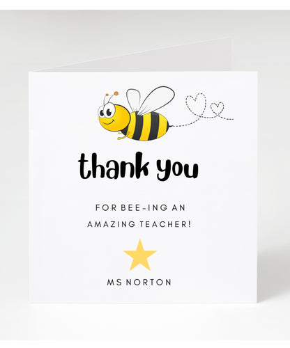 Personalised Teacher Cards