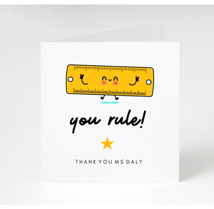 Personalised Teacher Cards