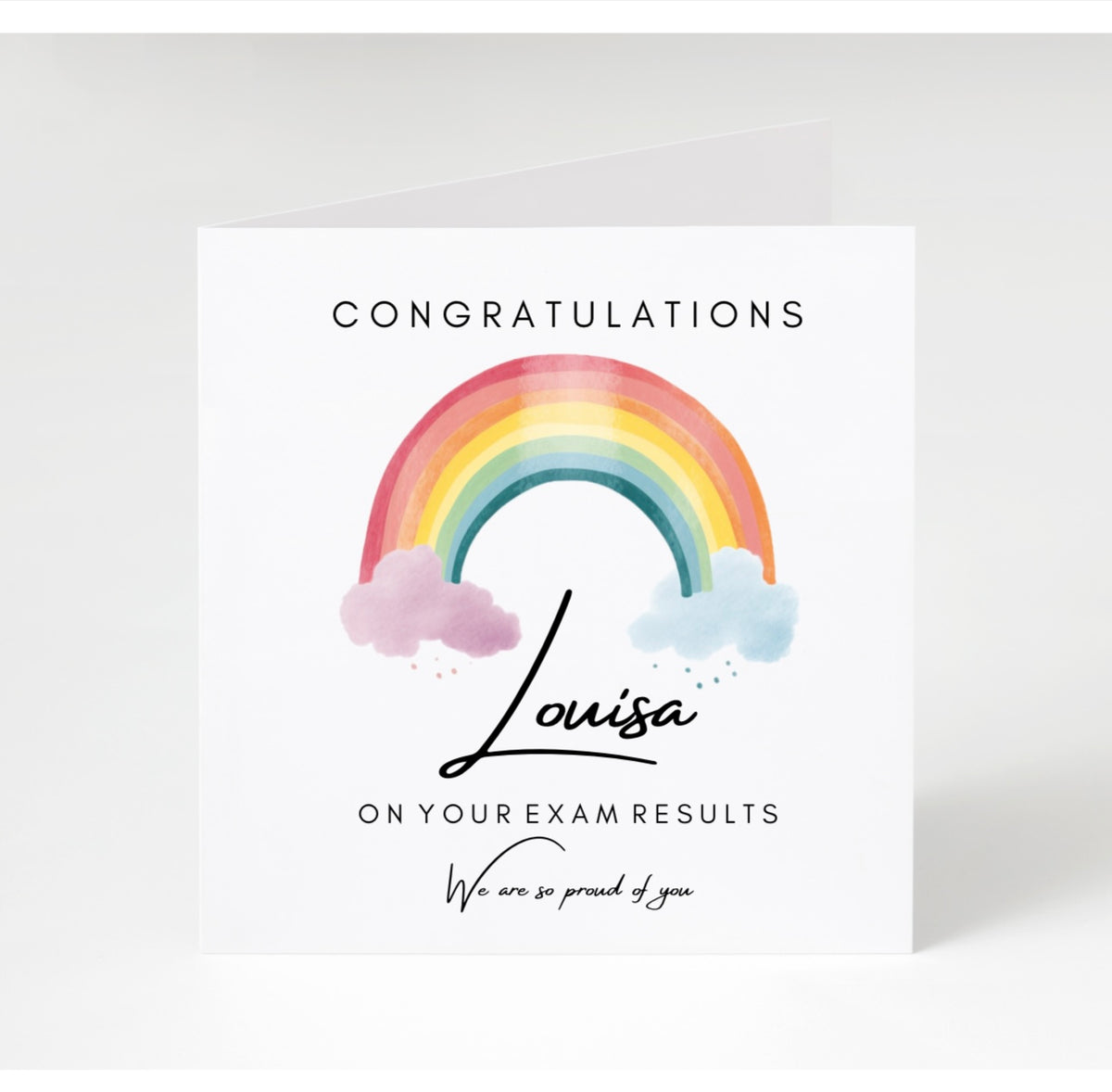 Personalised Exam Results Cards