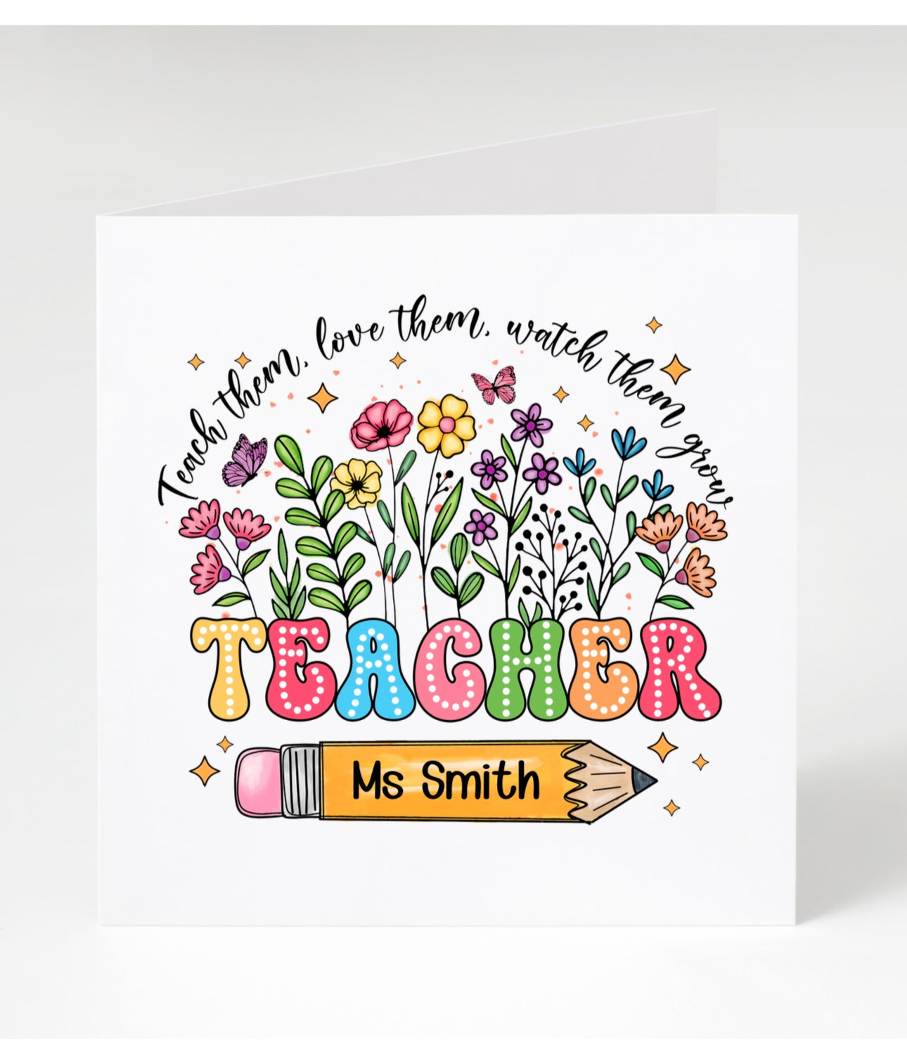 Personalised Teacher Cards