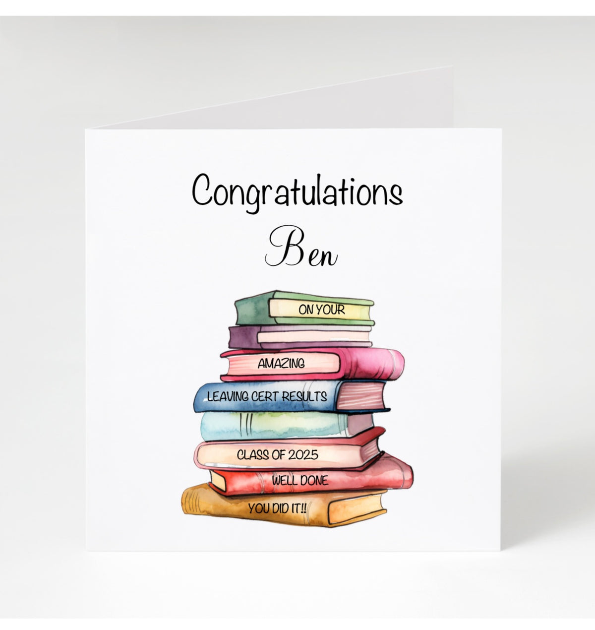 Personalised Exam Results Cards