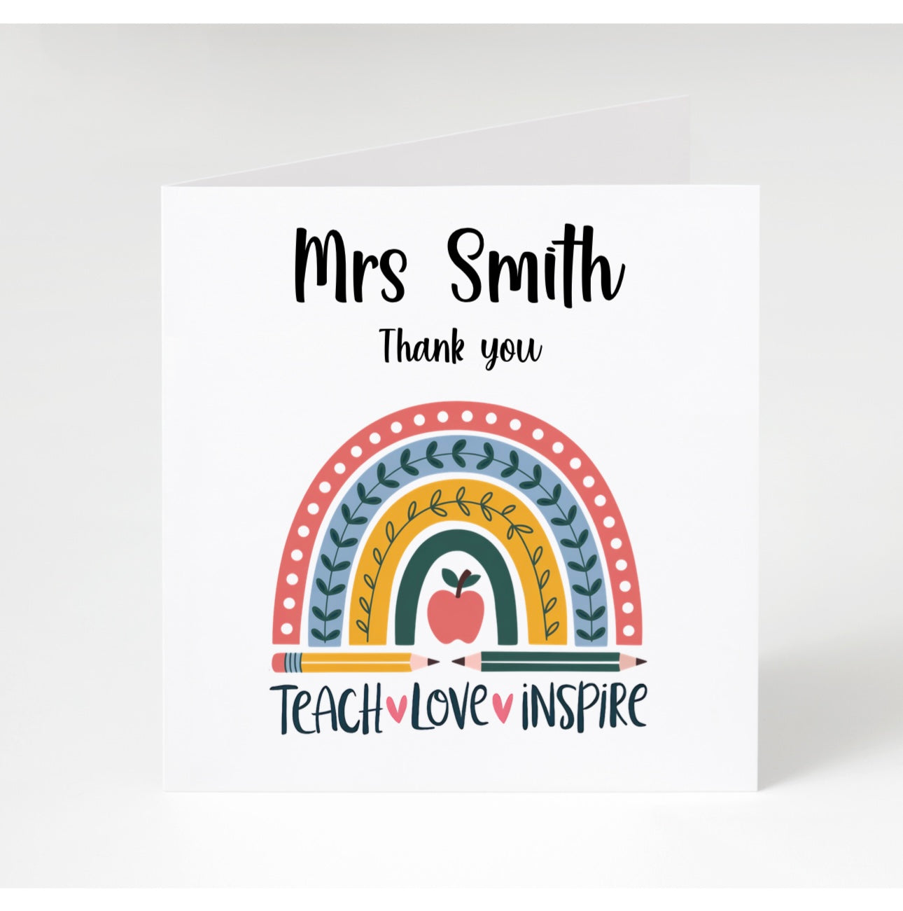 Personalised Teacher Cards