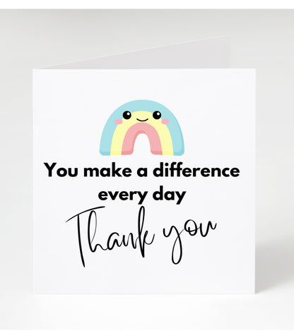 Personalised Teacher Cards