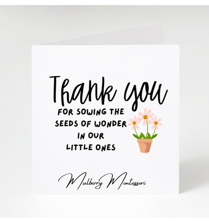 Personalised Teacher Cards