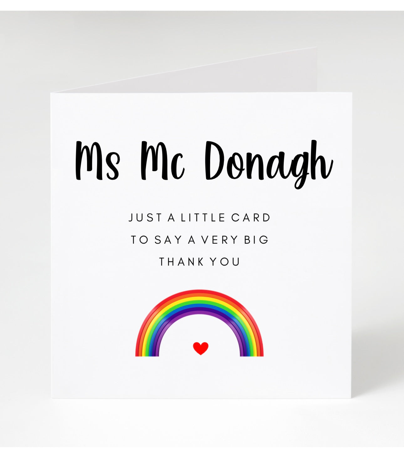 Personalised Teacher Cards