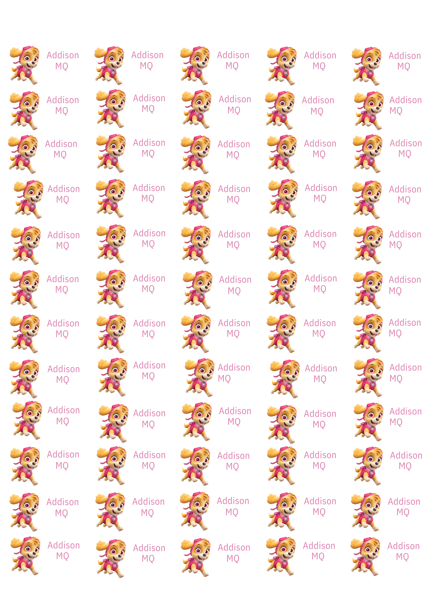Personalised Back To School Pencil Stickers