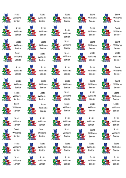 Personalised Back To School Pencil Stickers