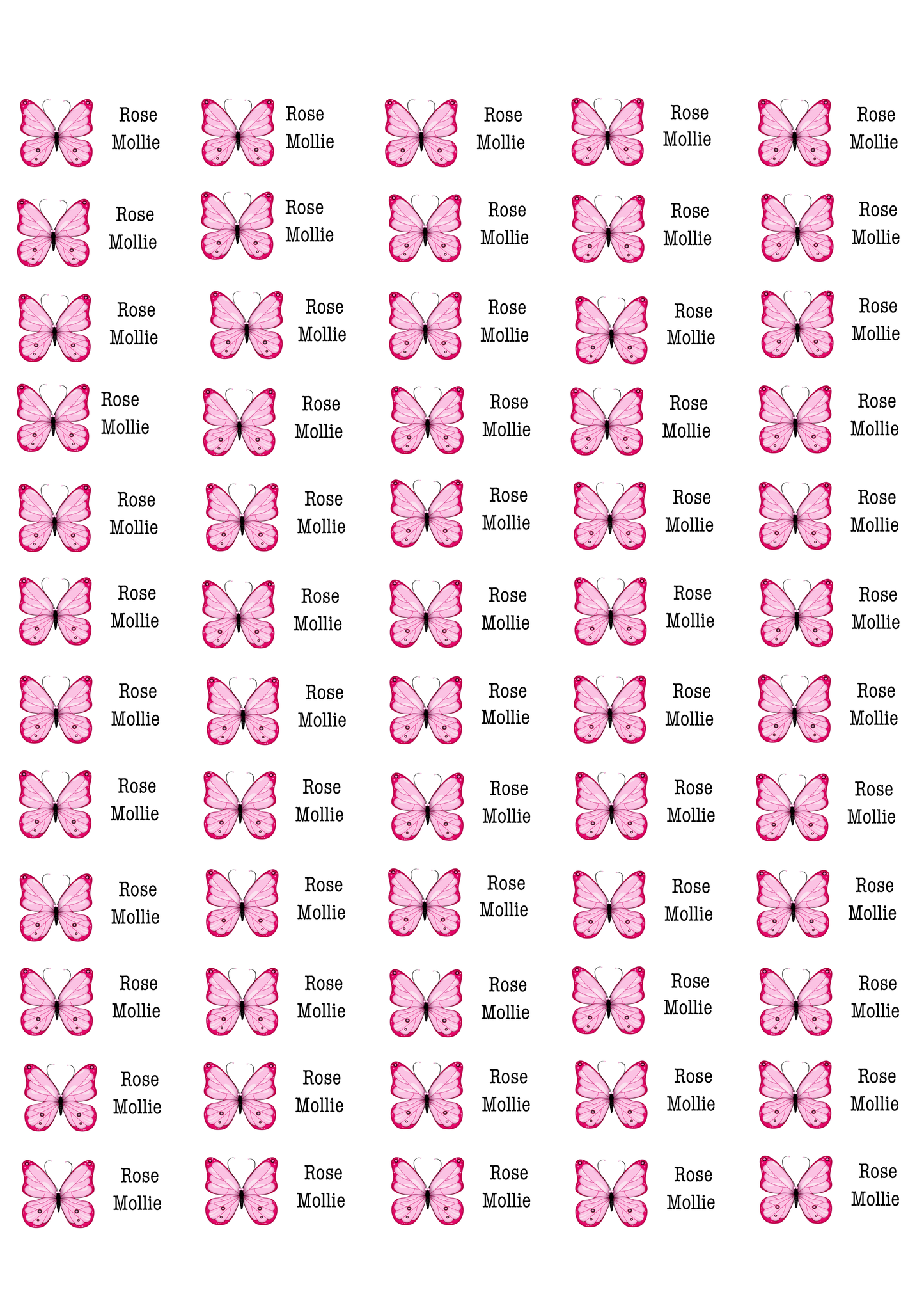 Personalised Back To School Pencil Stickers