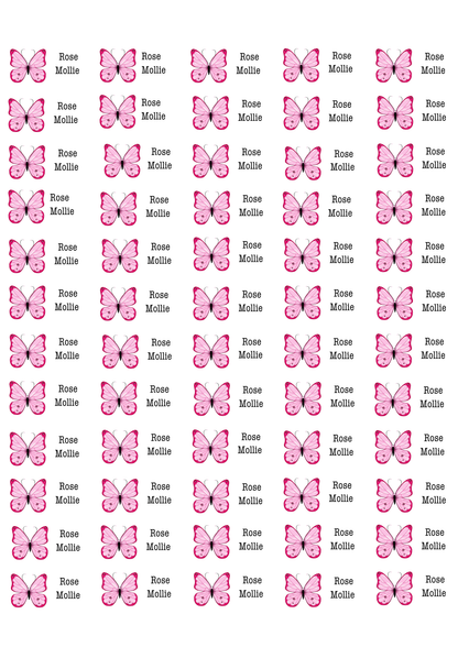 Personalised Back To School Pencil Stickers