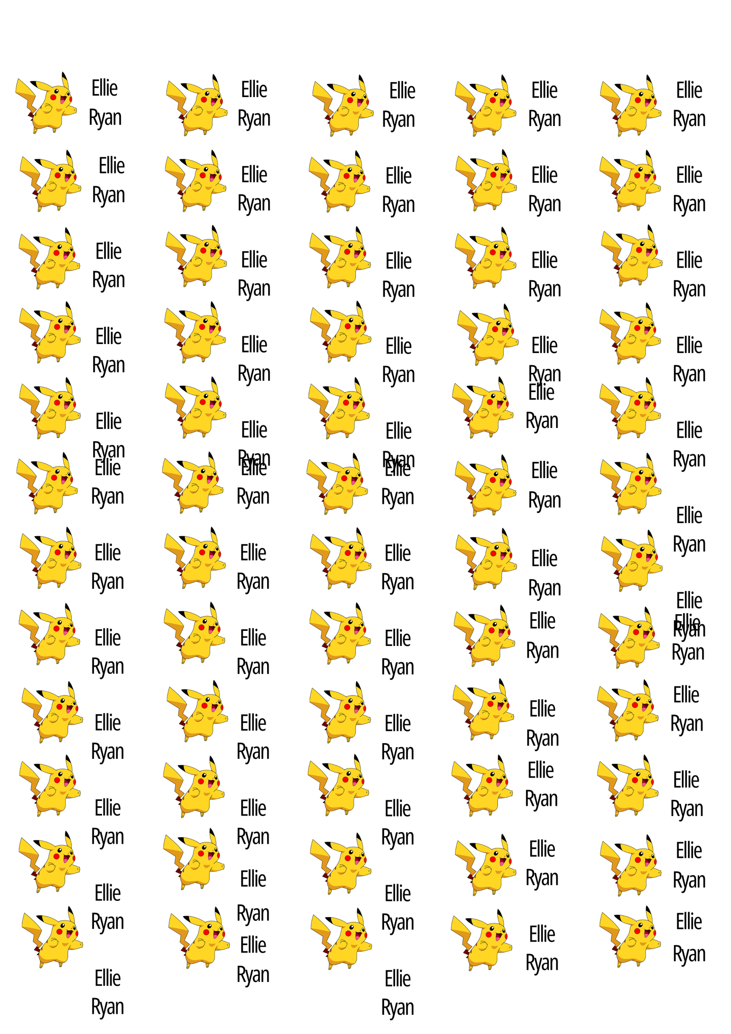 Personalised Back To School Pencil Stickers