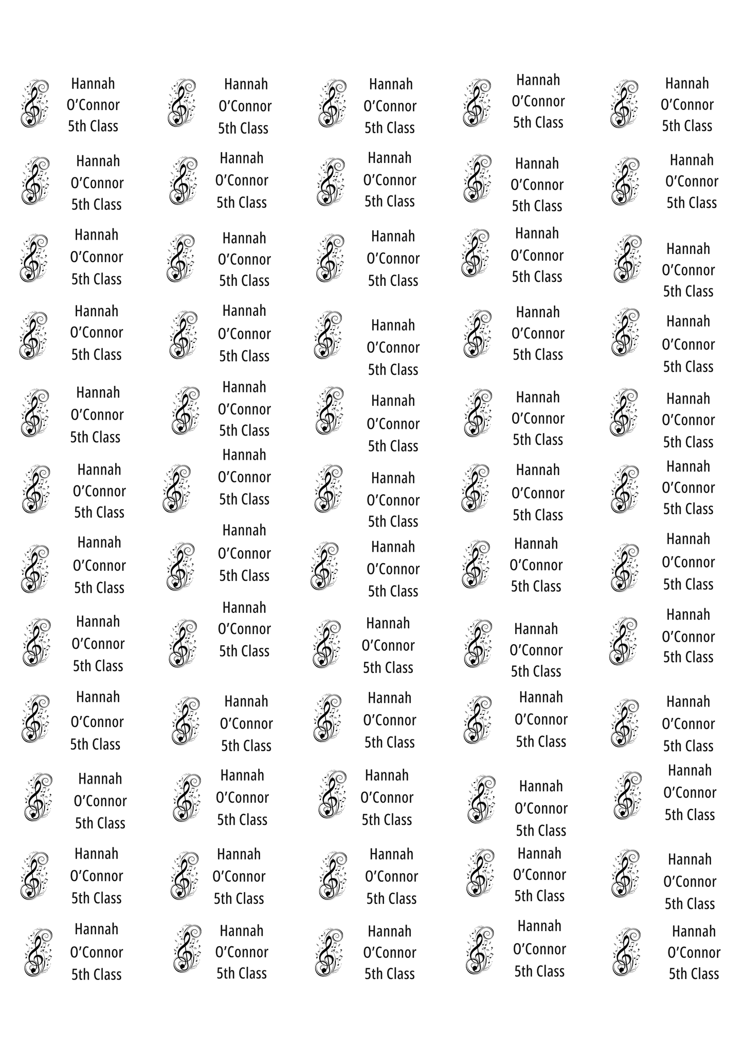 Personalised Back To School Pencil Stickers