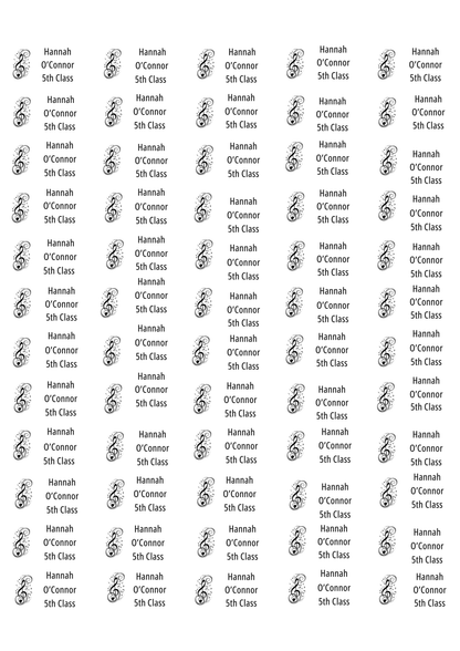 Personalised Back To School Pencil Stickers