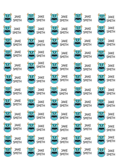 Personalised Back To School Pencil Stickers