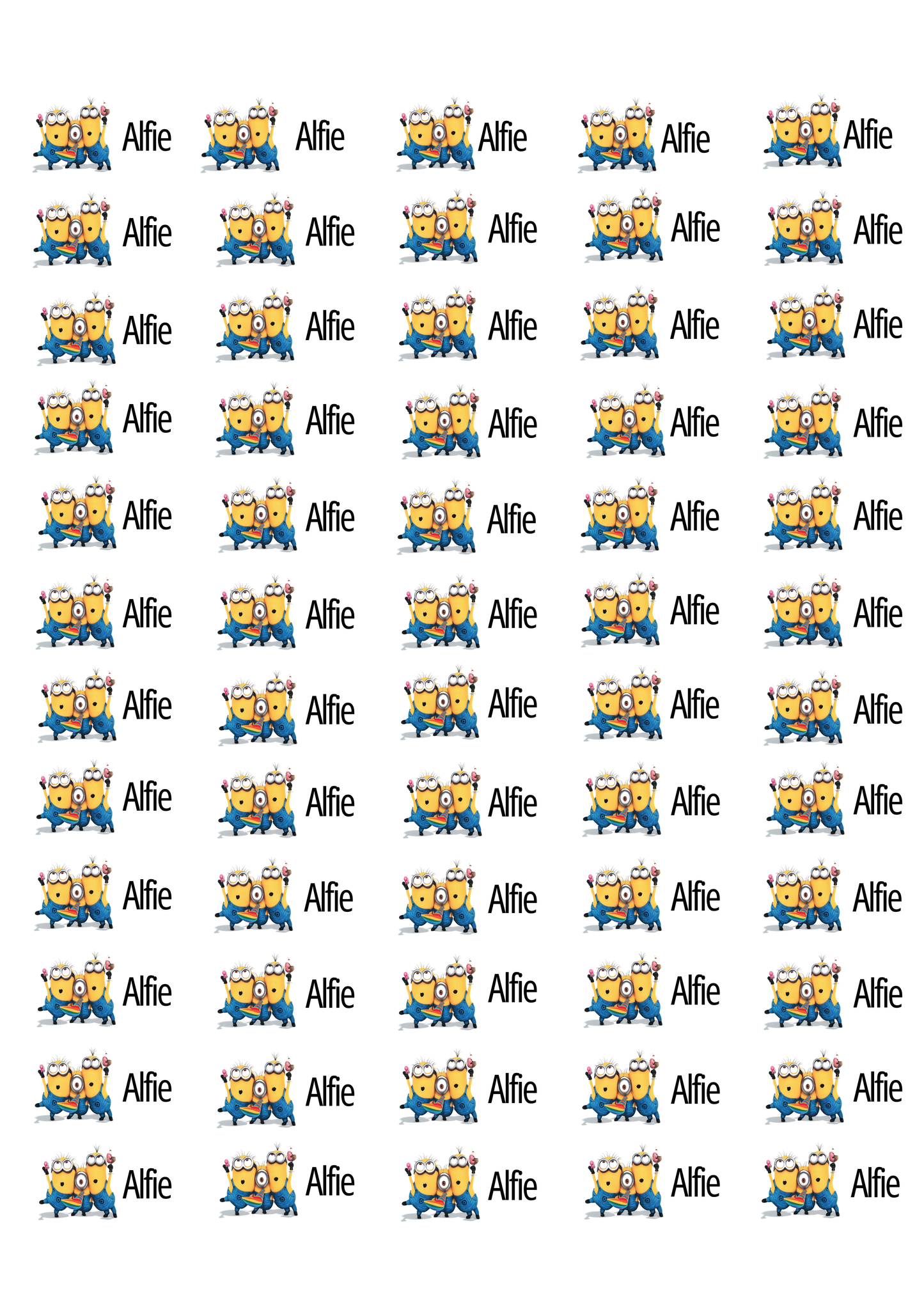 Personalised Back To School Pencil Stickers