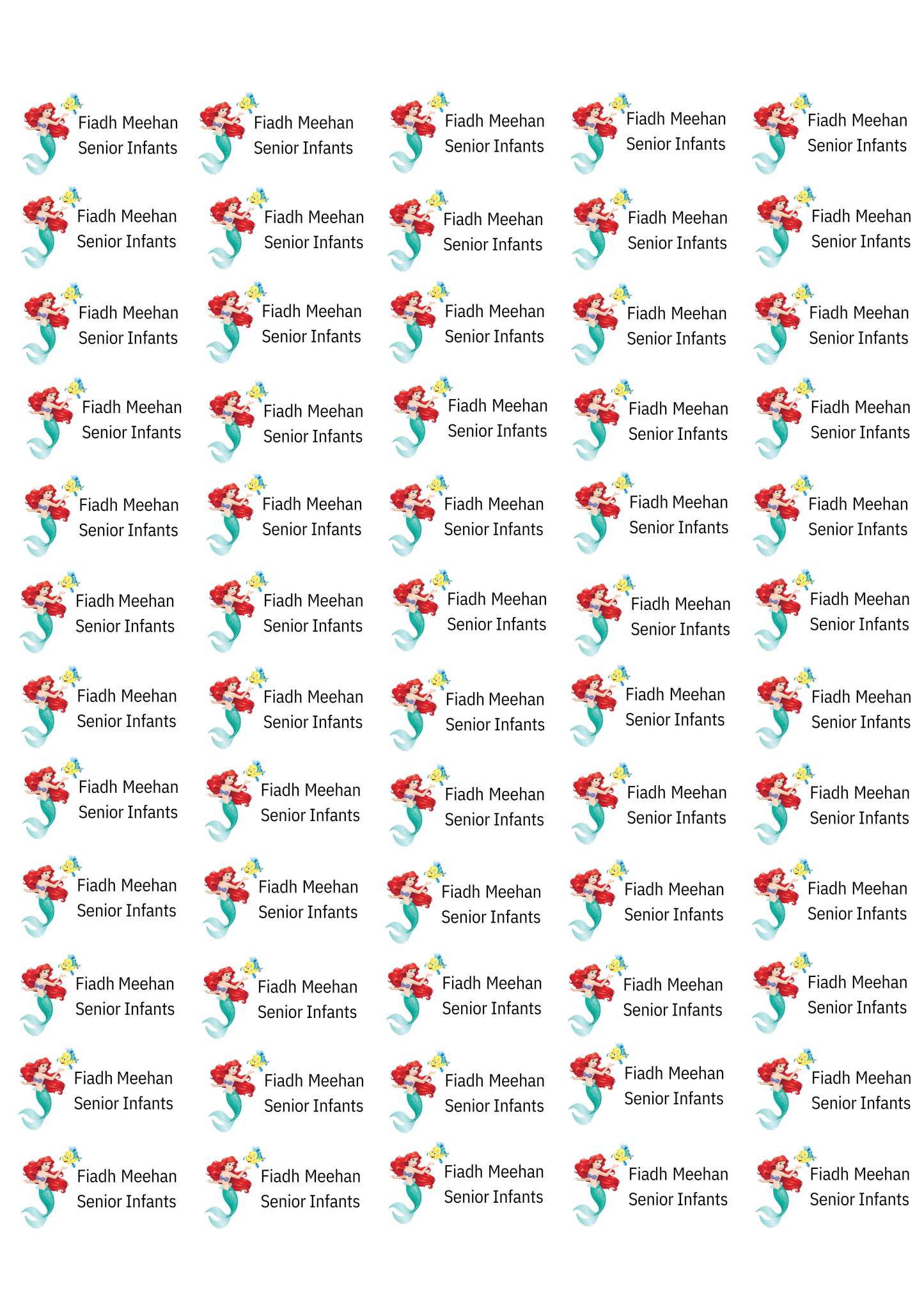 Personalised Back To School Pencil Stickers