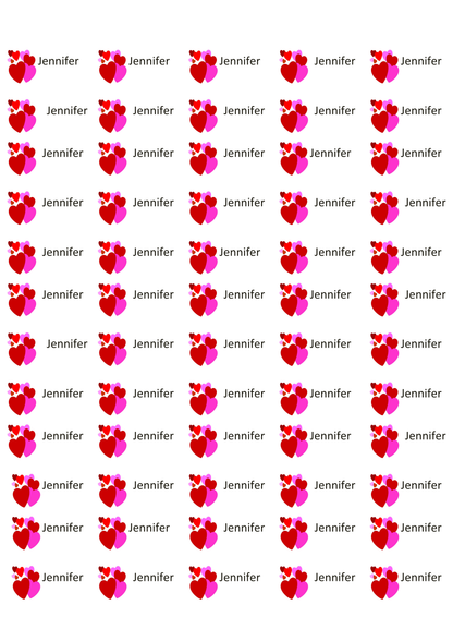 Personalised Back To School Pencil Stickers