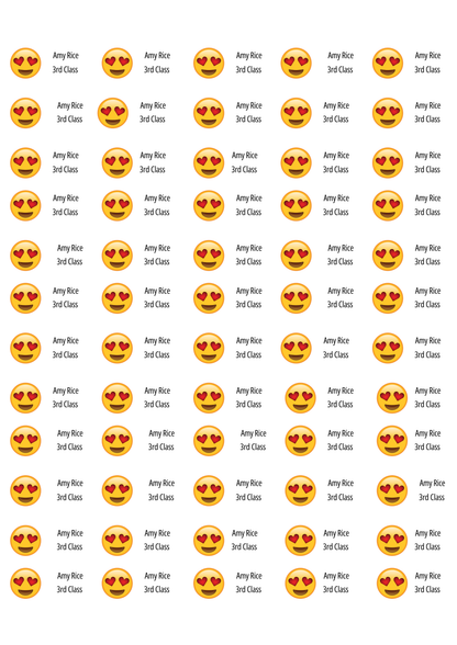 Personalised Back To School Pencil Stickers