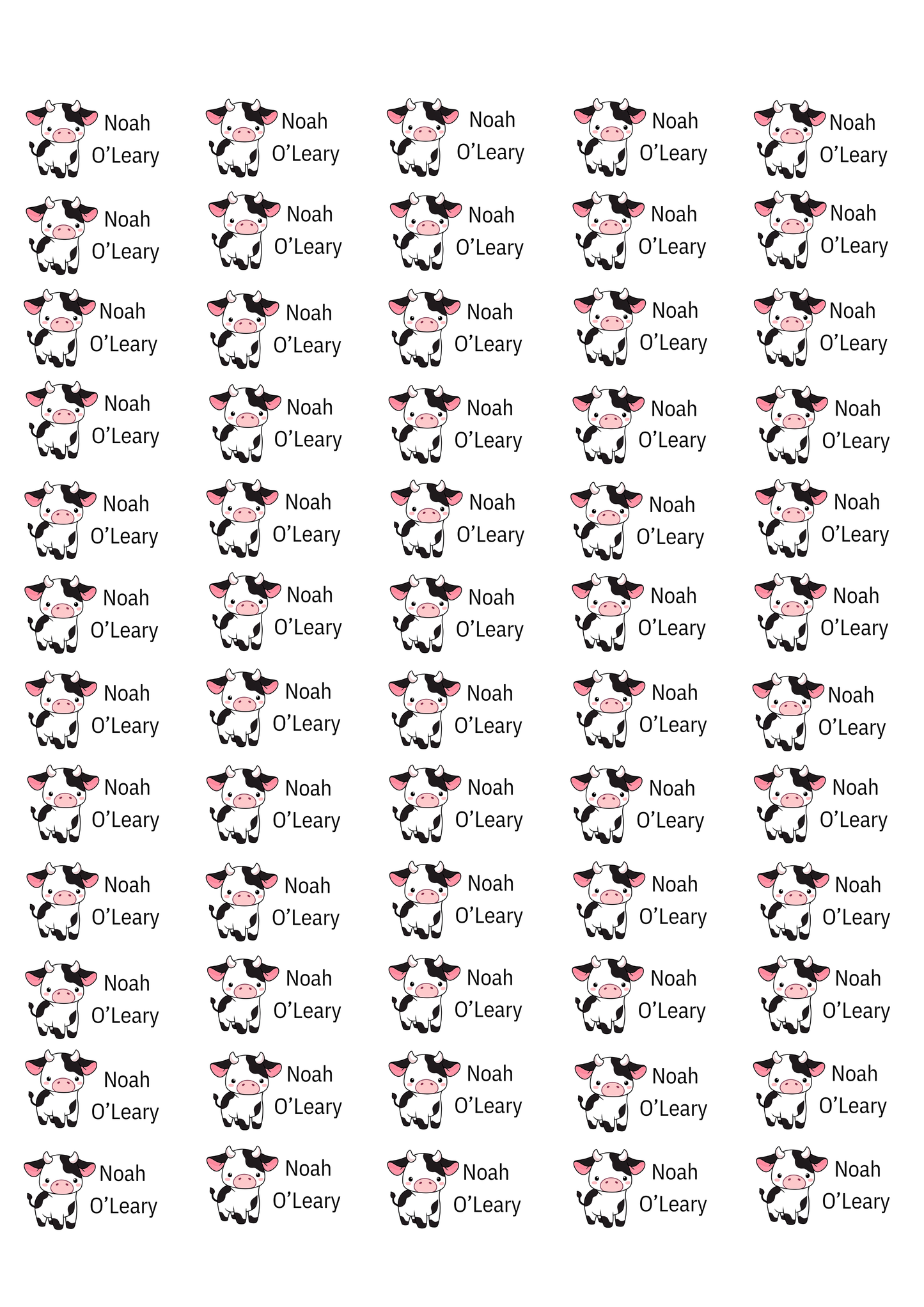 Personalised Back To School Pencil Stickers