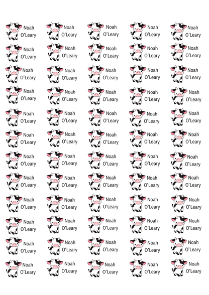 Personalised Back To School Pencil Stickers