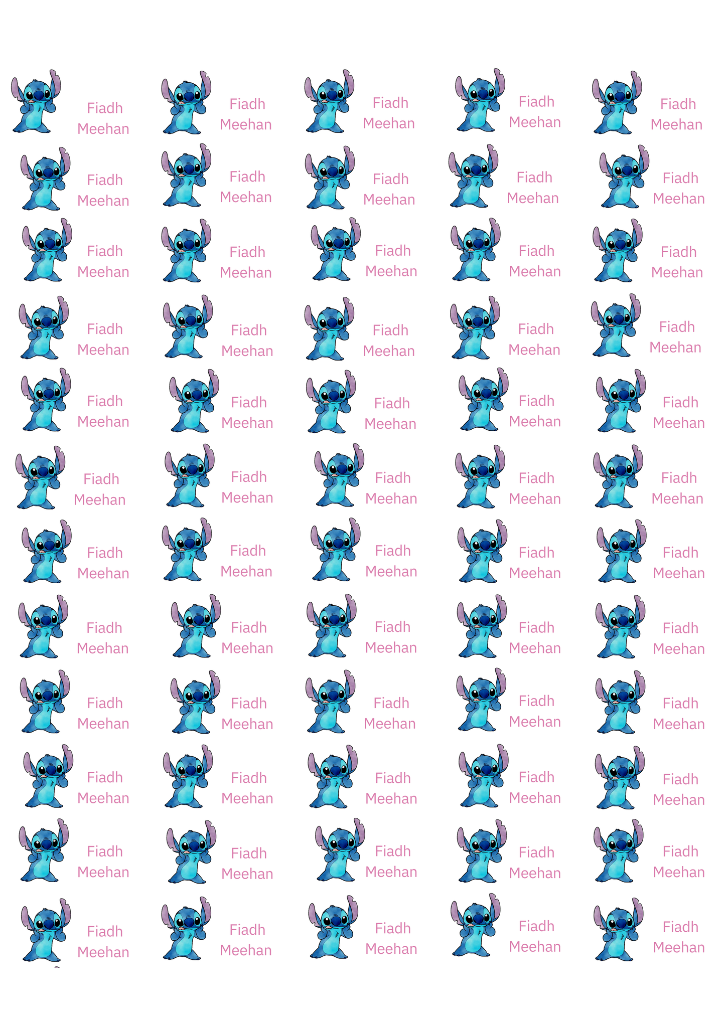 Personalised Back To School Pencil Stickers