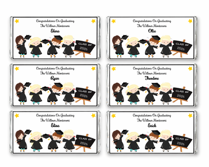 Personalised Graduation Bars (Pack of 10)