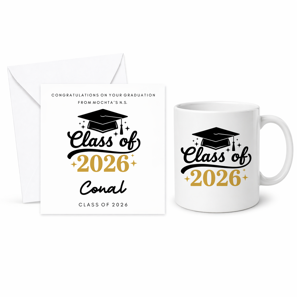 Personalised Graduation Mugs and Cards