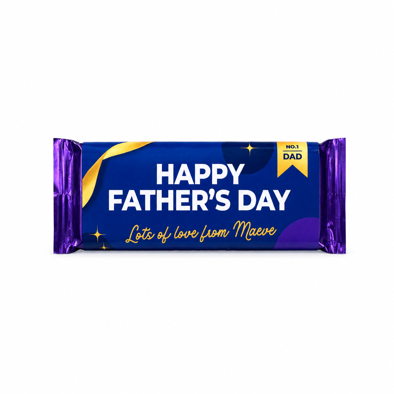 Personalised Large Cadbury Father's Day Chocolate Bars