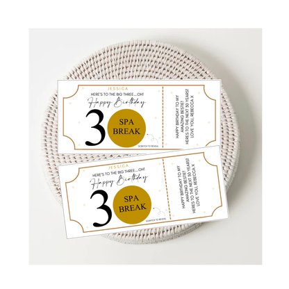 Personalised Scratch To Reveal Tickets