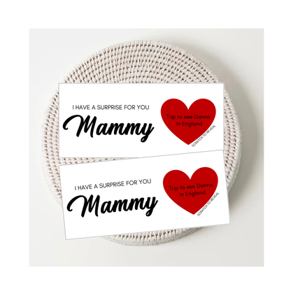 Personalised Scratch To Reveal Tickets