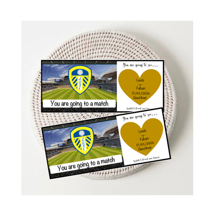 Personalised Scratch To Reveal Tickets