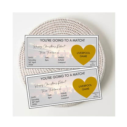 Personalised Scratch To Reveal Tickets