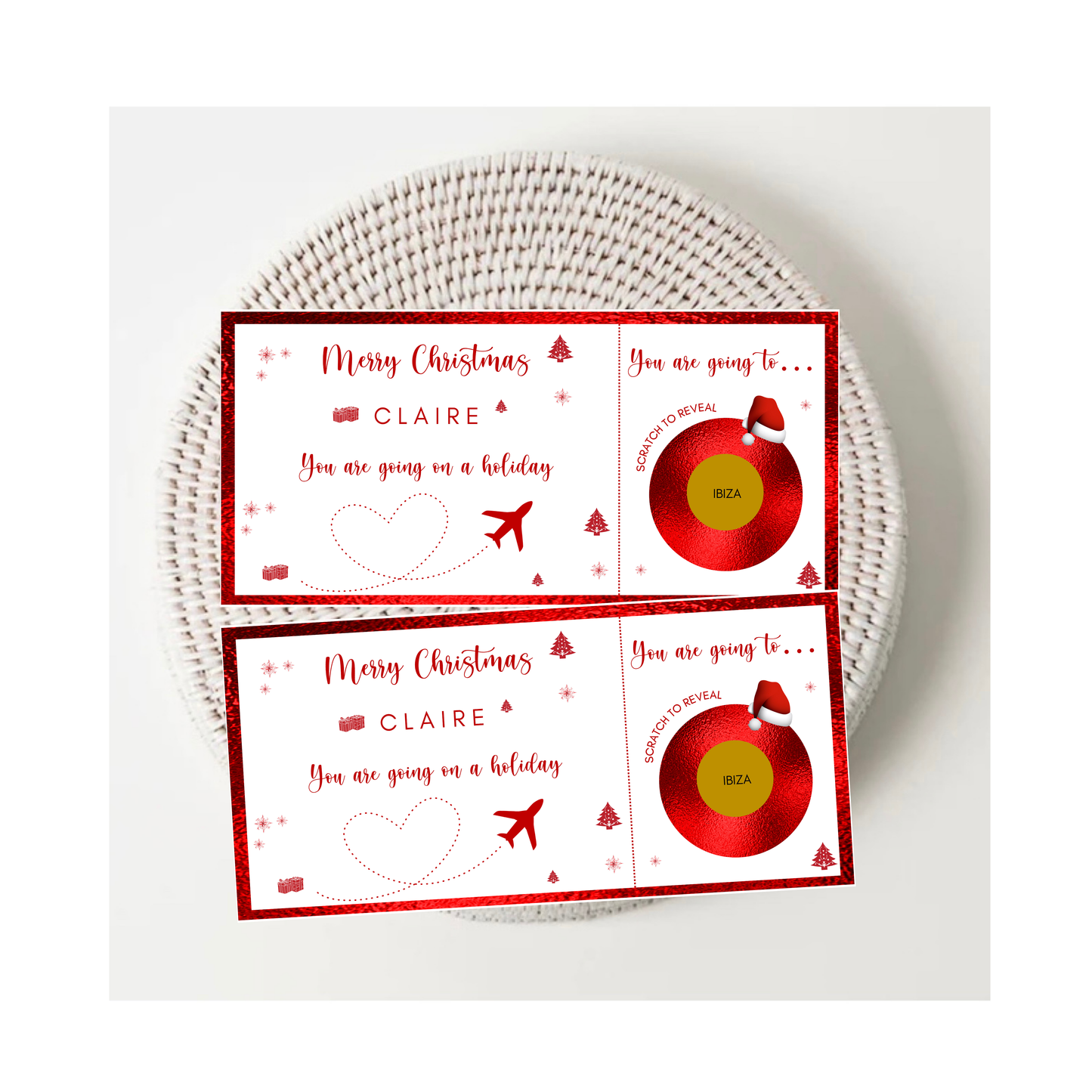 Personalised Scratch To Reveal Tickets