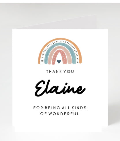 Personalised Teacher Cards