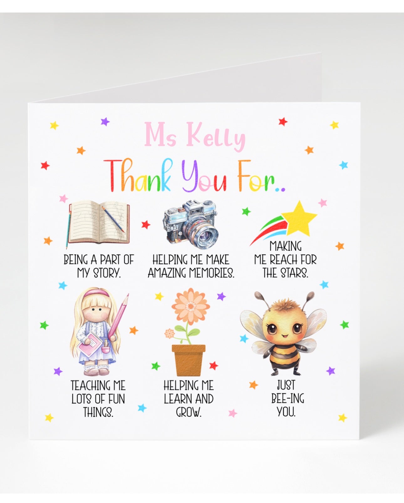 Personalised Teacher Cards