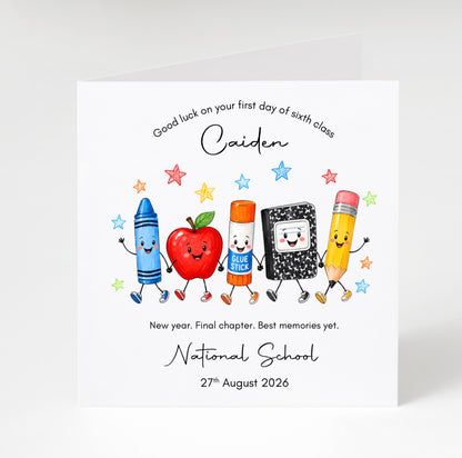 Personalised First Day of School/Montessori