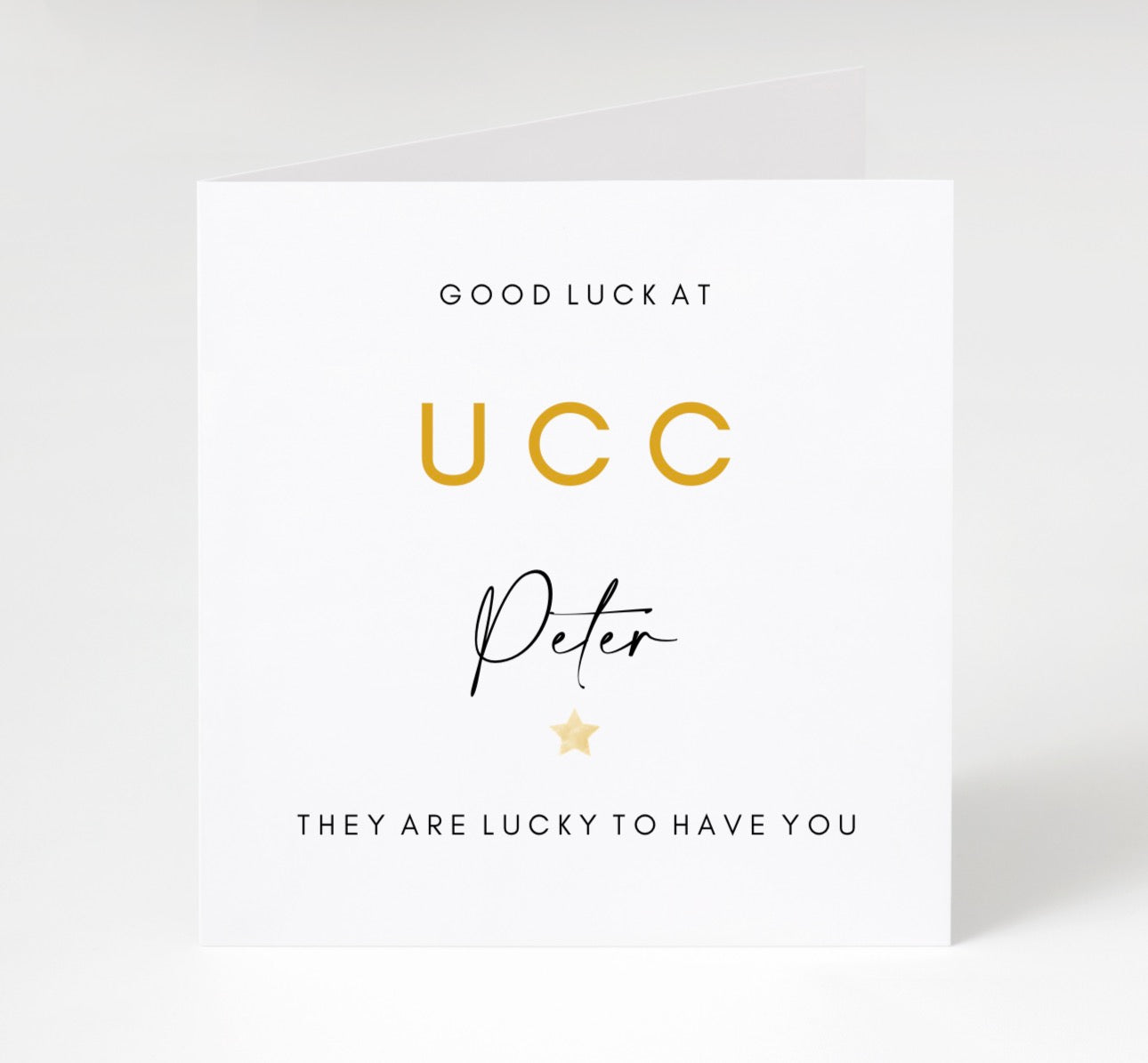 Personalised Good Luck in College Cards
