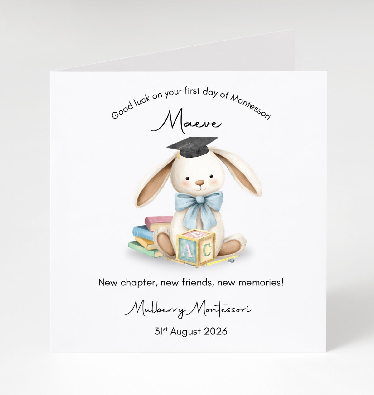 Personalised First Day of School/Montessori