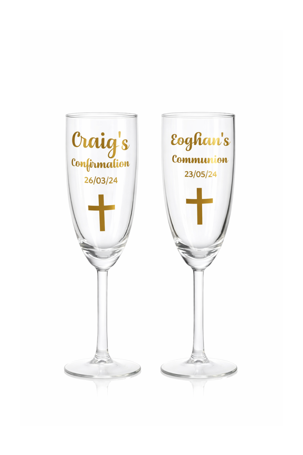Personalised Champagne Glasses