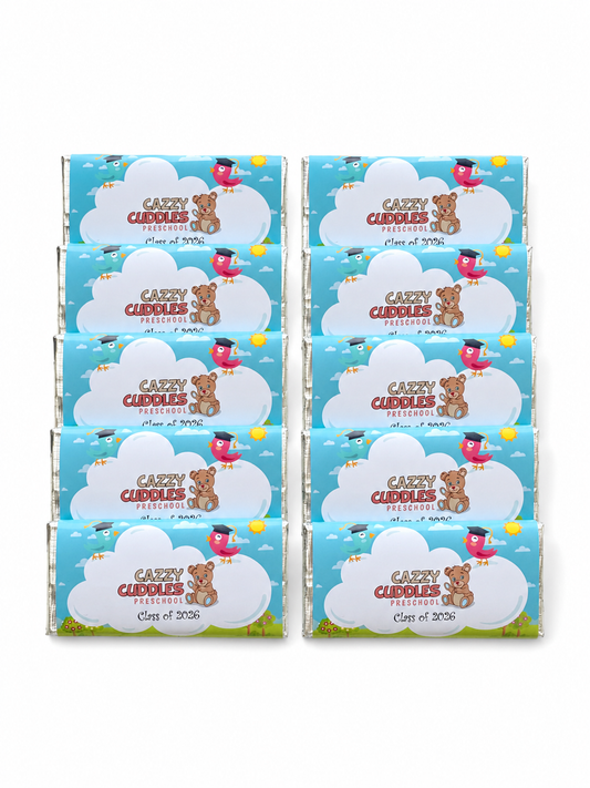 Personalised Graduation Bars (Pack of 10)